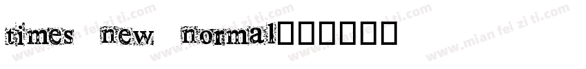 times new normal字体转换